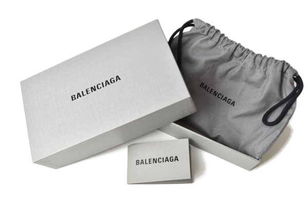 23112521 ba 11 Balenciaga Long Wallet Paper Calfskin Flower Black