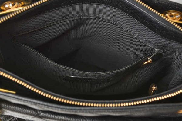 23112605 ch 11 Chanel Shoulder Bag Chain Tote Caviar Skin Black