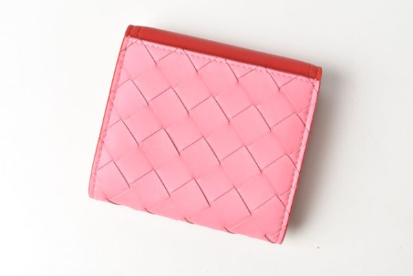 231206 bv 3 Bottega Veneta Wallet Pink Red