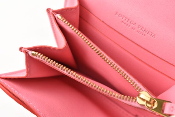 231206 bv 9 Bottega Veneta Wallet Pink Red