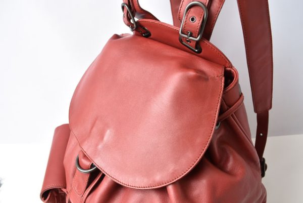 23122119 bv 5 Bottega Veneta Backpack Intrecciato Red