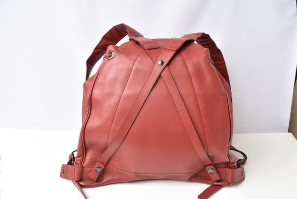 23122119 bv 6 Bottega Veneta Backpack Intrecciato Red