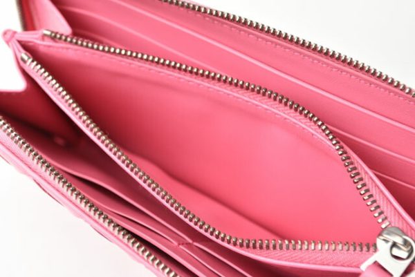 23122121 bv 6 Bottega Veneta Intrecciato Long Wallet Pink