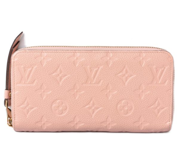 23122129 lv 1 Louis Vuitton Long Wallet Zippy Wallet Empreinte Rose Poudre