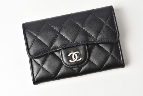 23122401 ch 2 CHANEL Coin Case Lambskin Black