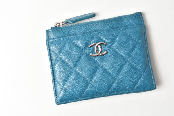 23122402 ch 2 CHANEL Coin Case Matelasse Blue