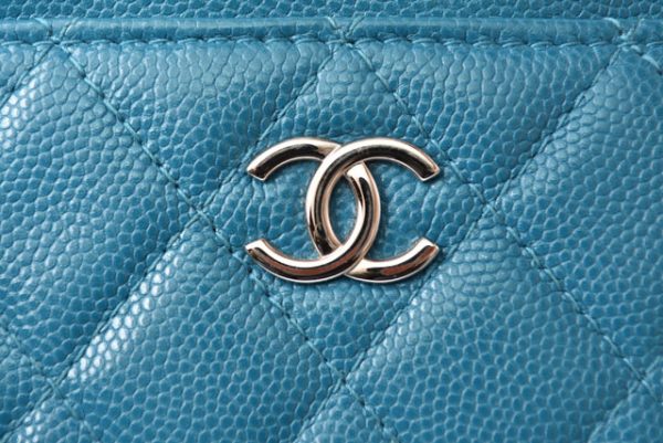 23122402 ch 4 CHANEL Coin Case Matelasse Blue