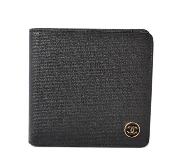 23122403 ch 1 Chanel Wallet Caviar Skin Black