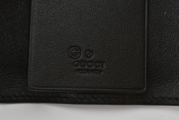 2312a g 4 Gucci Key Case Micro Guccisima Black