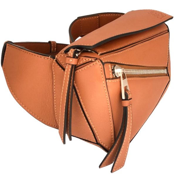 2339530013982 4 LOEWE Puzzle Bum Mini Brown Calf Waist Bag