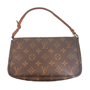 2339530014200 1 Louis Vuitton Monogram Pochette Mila MM Pouch Brown