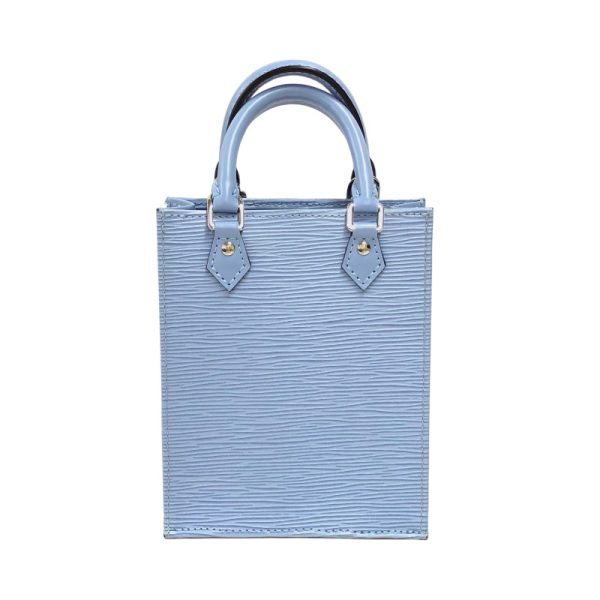 2339640016422 1 LOUIS VUITTON Petite Sac Plat Blue Epi Shoulder Bag