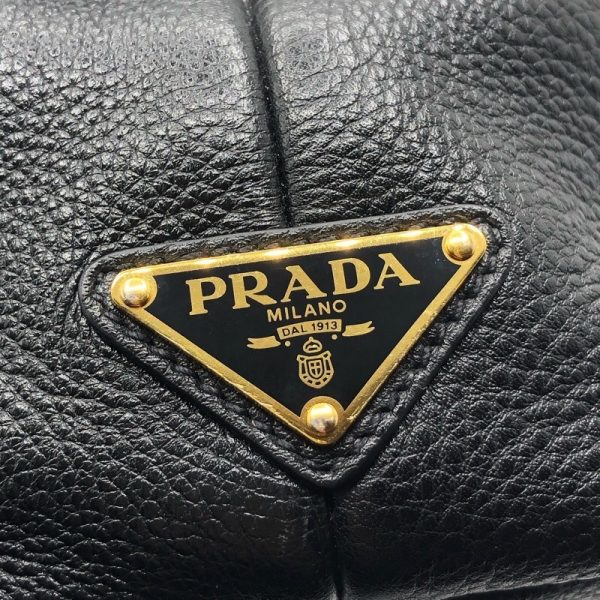 2339640019898 11 PRADA Medium Tote Black Vitello Dyno Soft Tote Bag