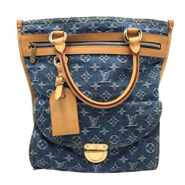 2339640021174 LOUIS VUITTON Flat Shopper Denim Handbag