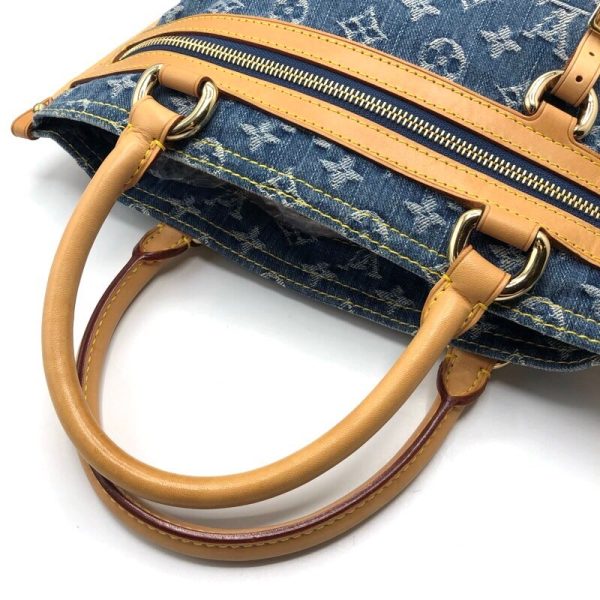 2339640021174 6 LOUIS VUITTON Flat Shopper Denim Handbag