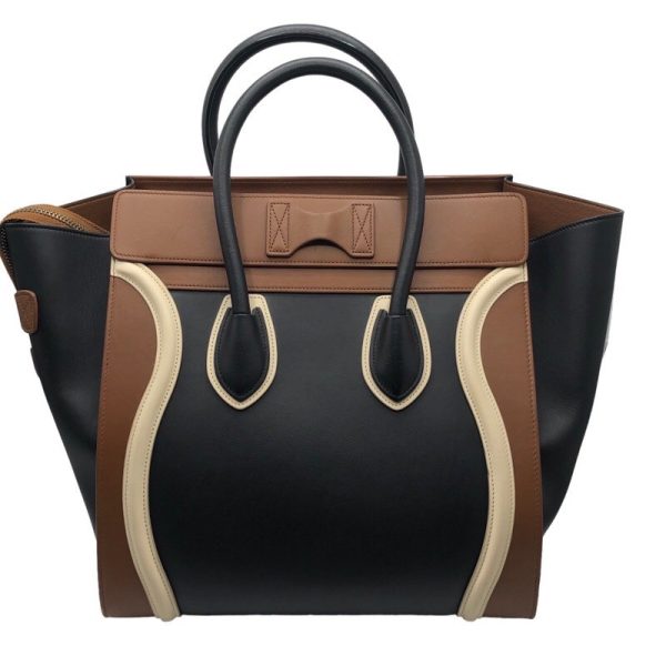 2339640021662 1 Celine Luggage Mini Shopper Brown Calf Handbag