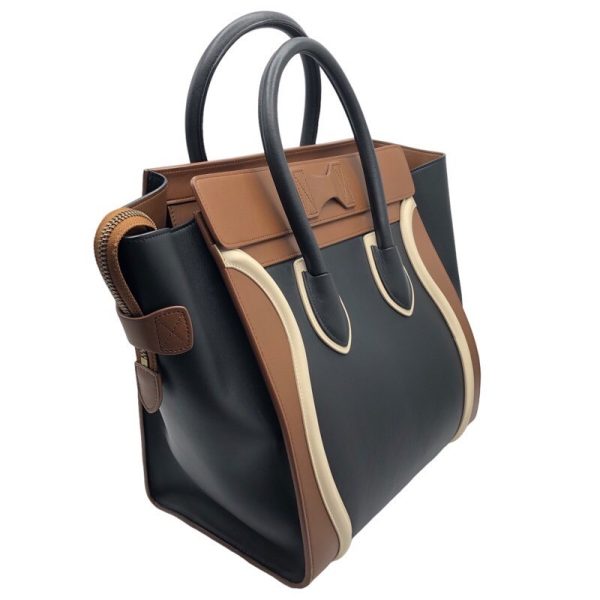 2339640021662 2 Celine Luggage Mini Shopper Brown Calf Handbag