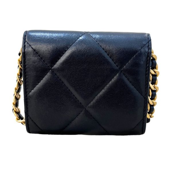 2339650015101 3 CHANEL Flap Coin Black Lambskin Pouch