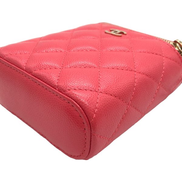 2339650016641 4 CHANEL Matelasse vanity chain pink Caviar skin shoulder bag