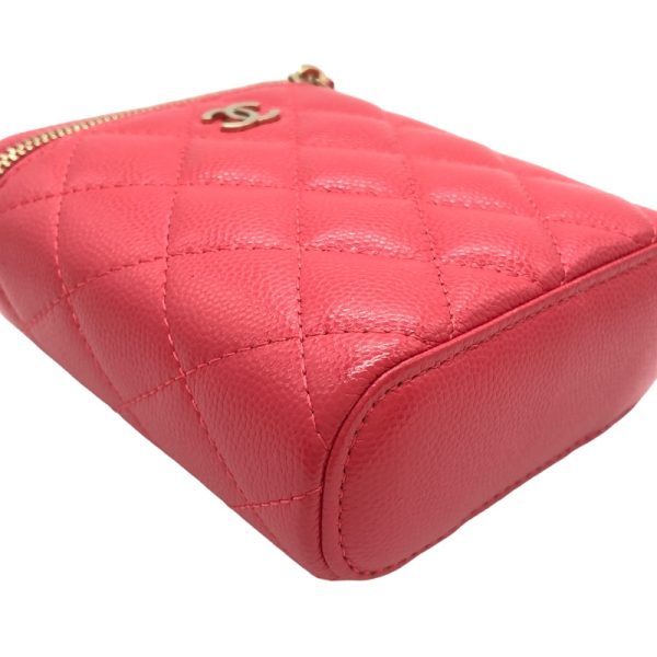 2339650016641 5 CHANEL Matelasse vanity chain pink Caviar skin shoulder bag