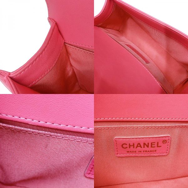 2339650016863 19 c CHANEL Boy Chanel 20 Pink Lambskin Shoulder Bag