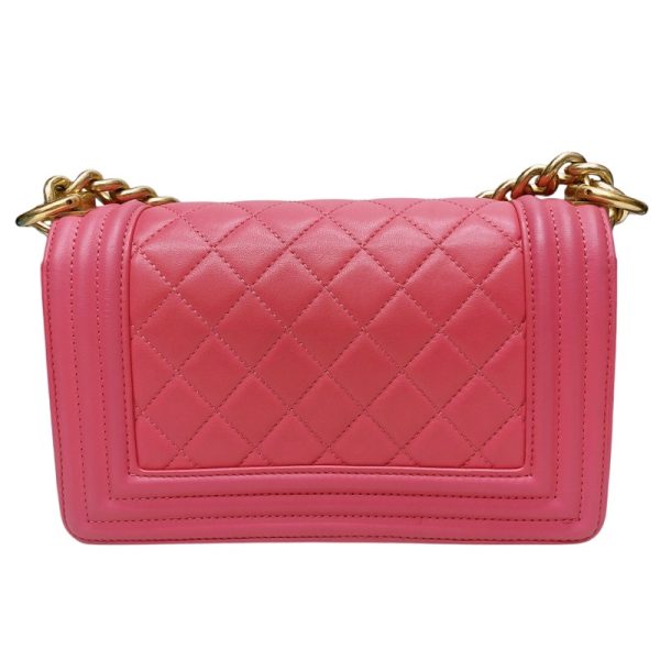 2339650016863 2 CHANEL Boy Chanel 20 Pink Lambskin Shoulder Bag