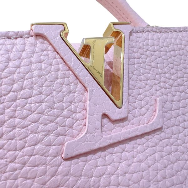 2339660004249 15 LOUIS VUITTON Capucines BB Pink Taurillon Handbag