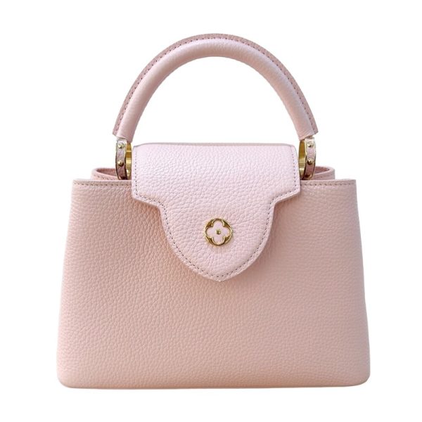 2339660004249 2 LOUIS VUITTON Capucines BB Pink Taurillon Handbag