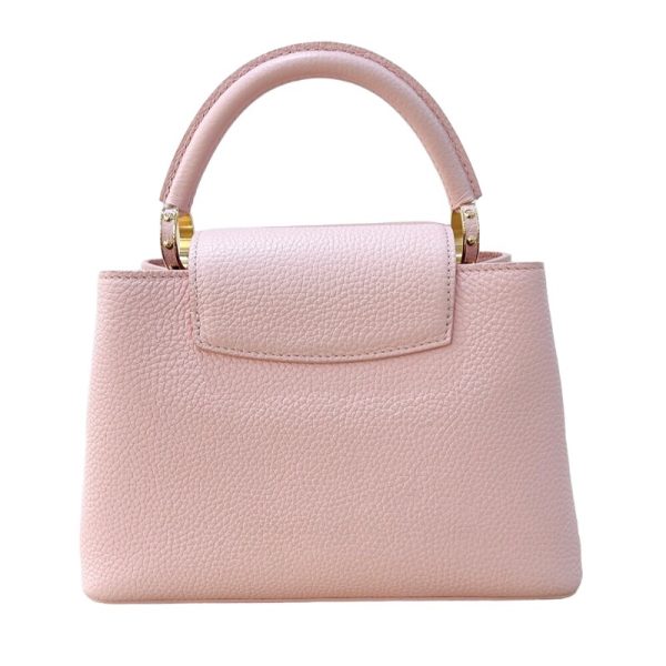 2339660004249 3 LOUIS VUITTON Capucines BB Pink Taurillon Handbag