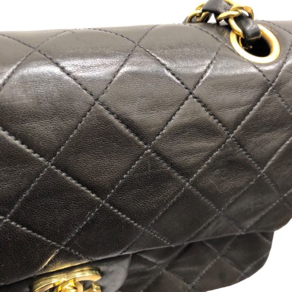 2339700012463 6 CHANEL Matelasse Black Lambskin Shoulder Bag