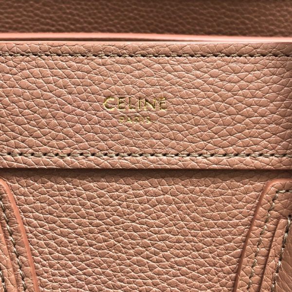 2339700013422 5 Celine Luggage Nano Pink Drummed Calf Handbag