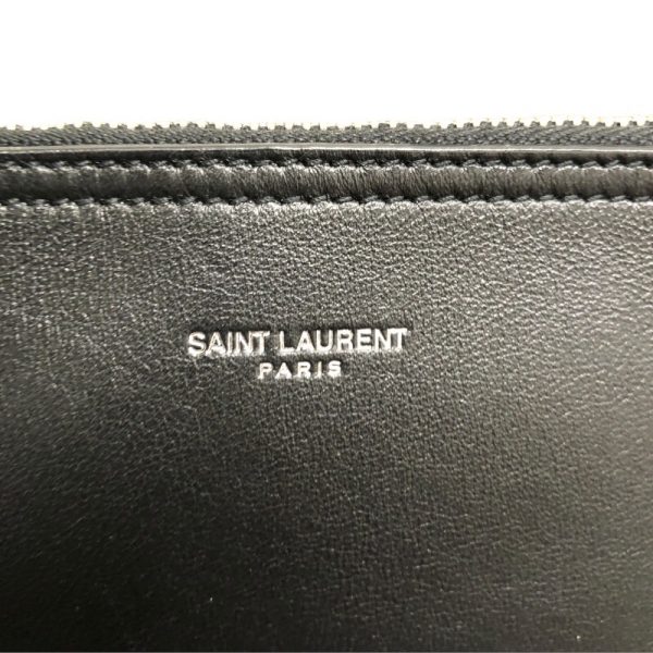 2339700013514 8 SAINT LAURENT Rive Gauche Lace Bucket Bag White Black Shoulder Bag