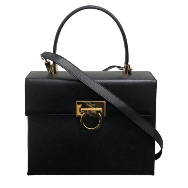 2339700013804 1 Salvatore Ferragamo 2WAY bag black handbag