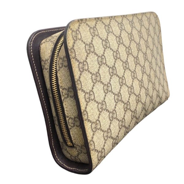 2339700013927 2 GUCCI Clutch Bag Brown GG Supreme Clutch Bag