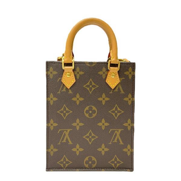 2339750008249 2 LOUIS VUITTON Petite Sac Plat Brown Canvas Shoulder Bag