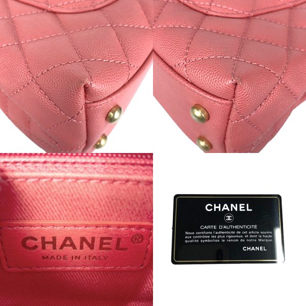 2340520061692 8 CHANEL Coco Handle XS Caviar Skin Pink 2WAY Shoulder Bag