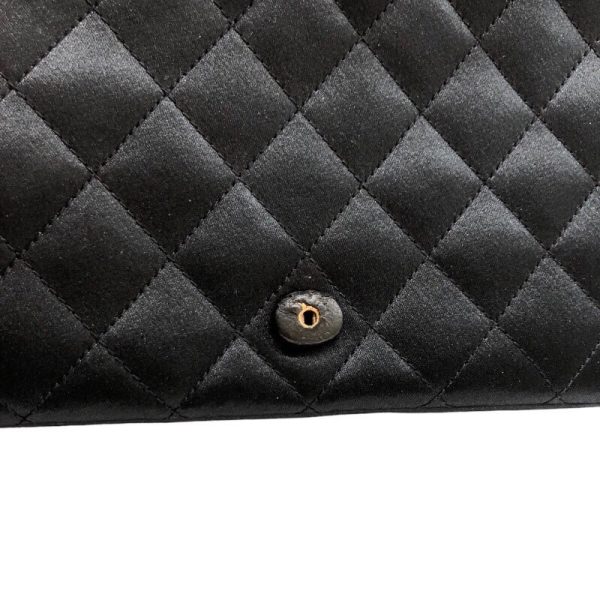 2340520084264 7 CHANEL Camellia Shoulder Bag Black Satin Shoulder Bag