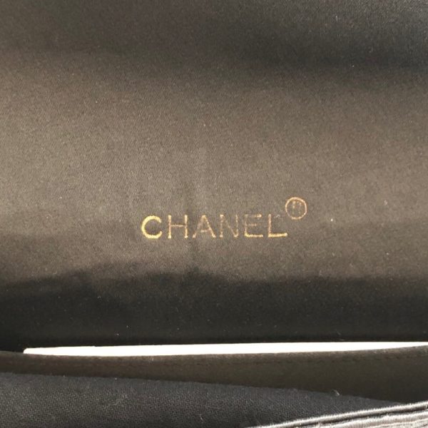 2340520084264 8 CHANEL Camellia Shoulder Bag Black Satin Shoulder Bag