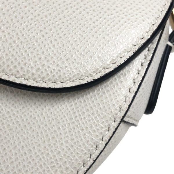 2340520089894 10 Christian Dior Saddle Bag Mini White Grain Calf Handbag