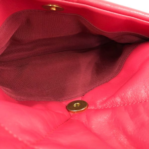 2340520094089 6 CHANEL bag pink shiny lamb shoulder bag