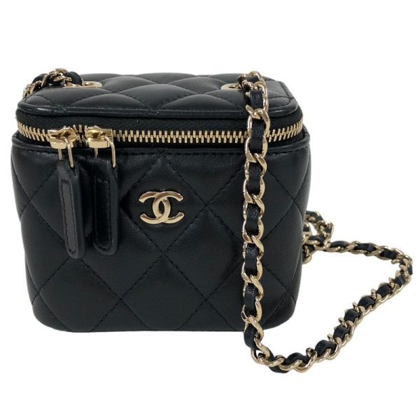 2340520094126 CHANEL Small Vanity Black Lambskin Shoulder Bag