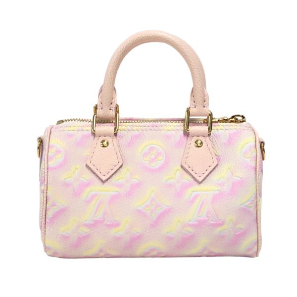 2340520095291 1 LOUIS VUITTON Nano Speedy Summer Stardust Pink Empreinte