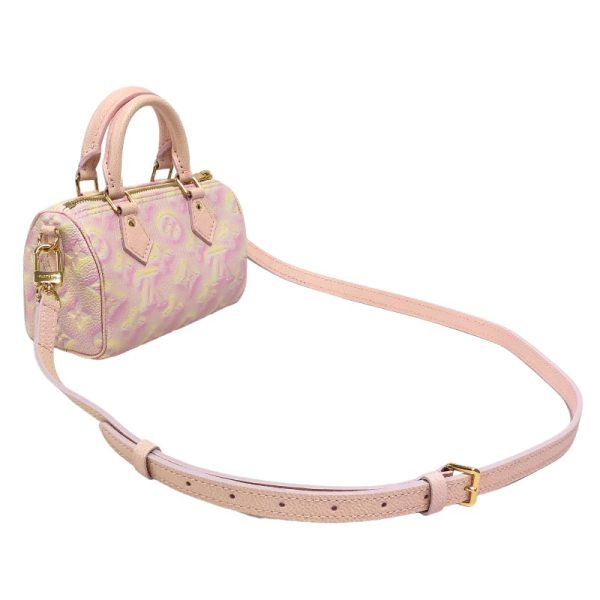 2340520095291 2 LOUIS VUITTON Nano Speedy Summer Stardust Pink Empreinte