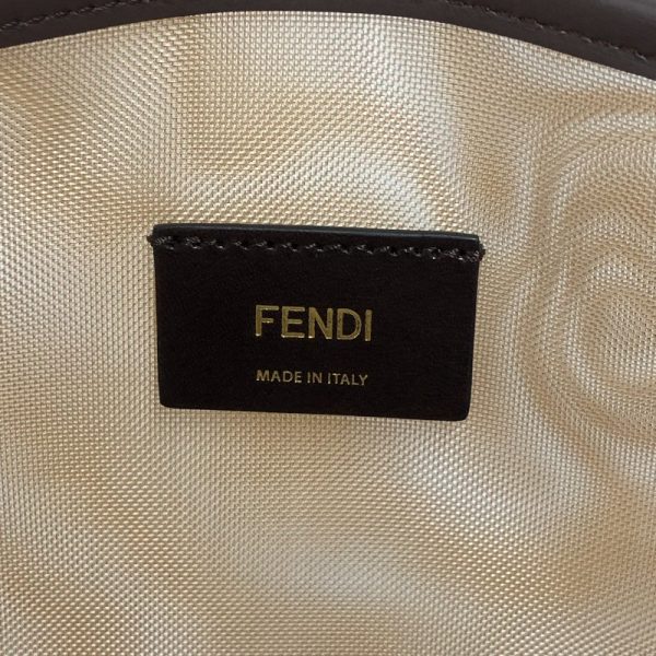 2340520097172 13 FENDI mesh shopping bag brown mesh tote bag