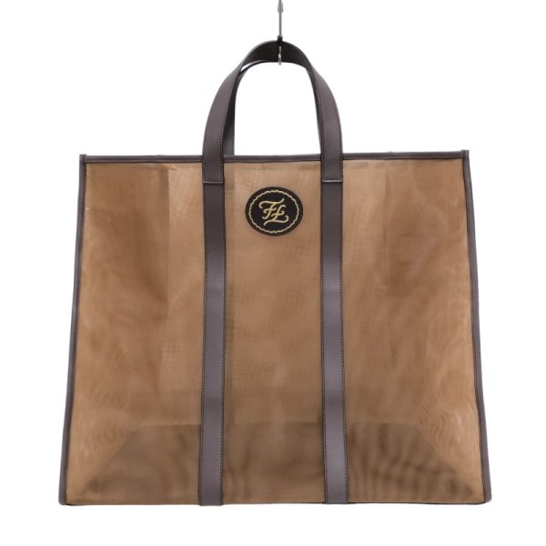 2340520097172 FENDI mesh shopping bag brown mesh tote bag