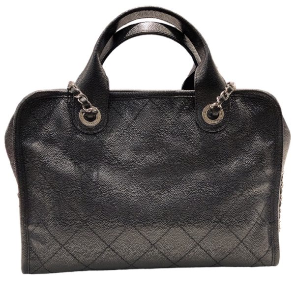 2340520103576 2 CHANEL Deauville Bowling Tote BlackShoulder Bag