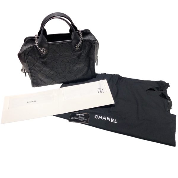 2340520103576 7 CHANEL Deauville Bowling Tote BlackShoulder Bag