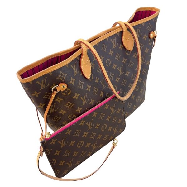 2340530023307 3 LOUIS VUITTON Neverfull MM Brown Monogram Tote Bag