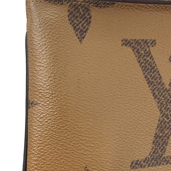 2340530025059 14 LOUIS VUITTON Pochette Double Zip Brown Reverse Shoulder Bag