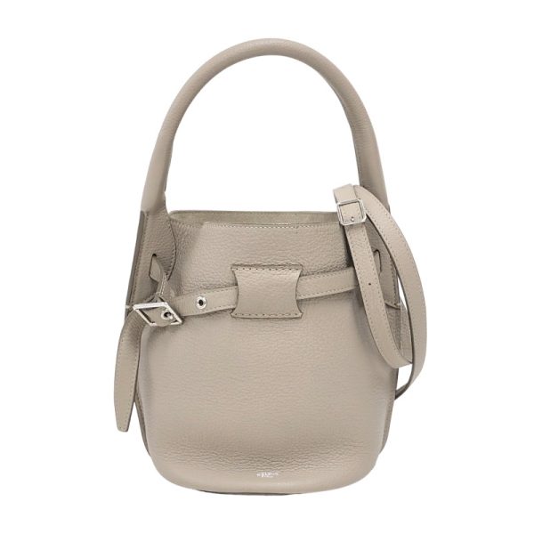 2340530025196 Celine Big Bag Bucket Nano Taupe Grain Shoulder Bag